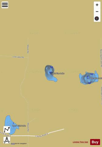 Jack Pine Lake depth contour Map - i-Boating App