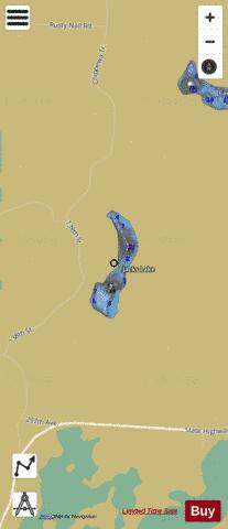 Jacks Lake depth contour Map - i-Boating App