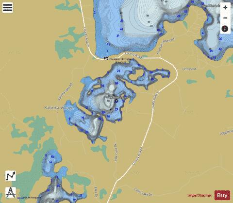 Katinka Lake depth contour Map - i-Boating App