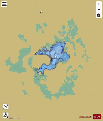 Kirby Lake depth contour Map - i-Boating App