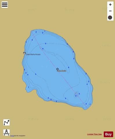 Lake Maria depth contour Map - i-Boating App