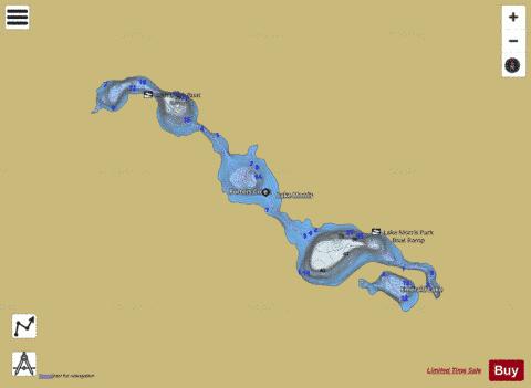 Lake Morris depth contour Map - i-Boating App