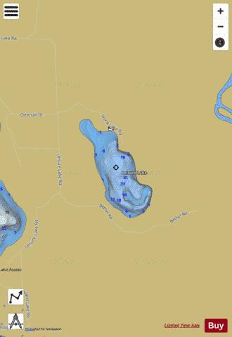 Leisure Lake depth contour Map - i-Boating App