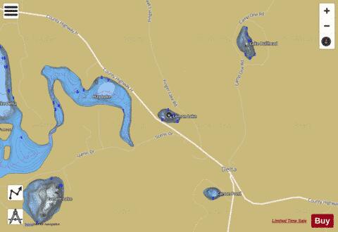 Lemon Lake depth contour Map - i-Boating App