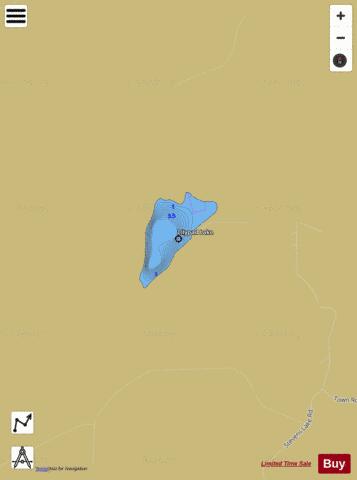 Lilypad Lake depth contour Map - i-Boating App