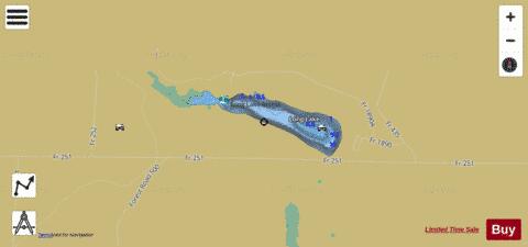 Long Lake I depth contour Map - i-Boating App