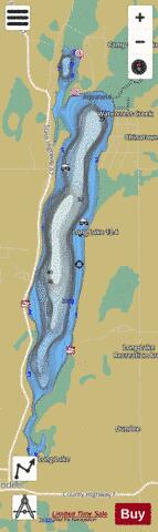 Long Lake Q depth contour Map - i-Boating App