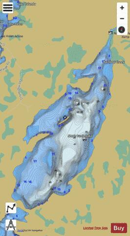 North Turtle Lake depth contour Map - i-Boating App