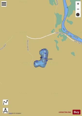 Little Pelican Lake depth contour Map - i-Boating App