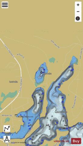 Pike Lake E depth contour Map - i-Boating App
