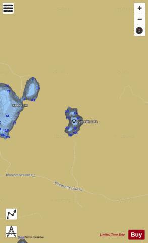 Quimette Lake depth contour Map - i-Boating App