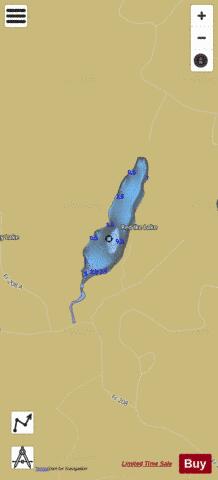 Red Ike Lake depth contour Map - i-Boating App
