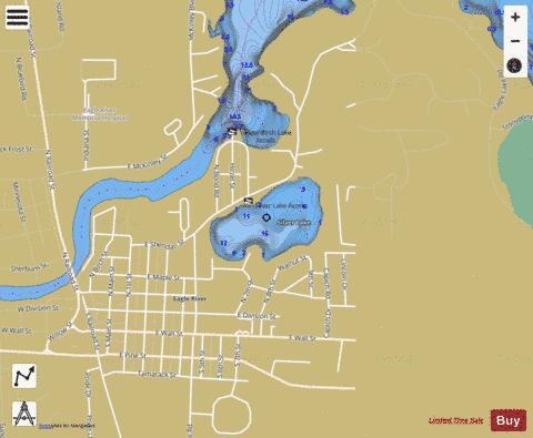 Silver Lake C depth contour Map - i-Boating App