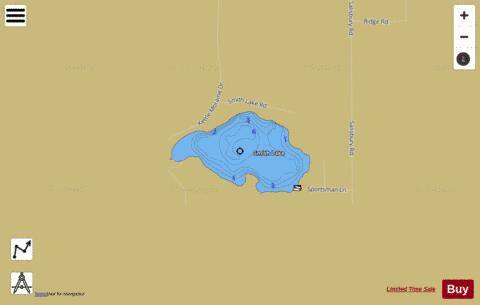 Smith Lake depth contour Map - i-Boating App