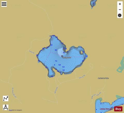 Spring Lake Hh depth contour Map - i-Boating App