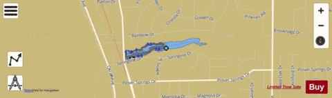 Springville Pond depth contour Map - i-Boating App