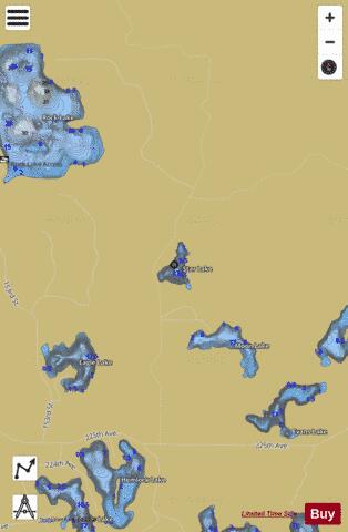Star Lake depth contour Map - i-Boating App