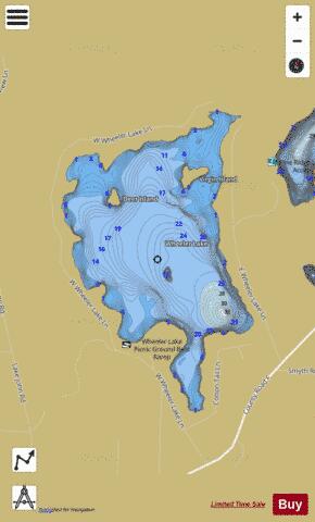 Wheeler Lake depth contour Map - i-Boating App