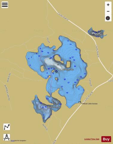 Wildcat Lake depth contour Map - i-Boating App