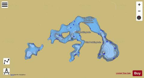 Wind Pudding Lake depth contour Map - i-Boating App
