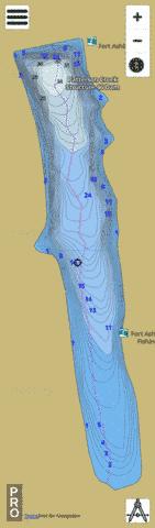 Fort Ashby Lake depth contour Map - i-Boating App