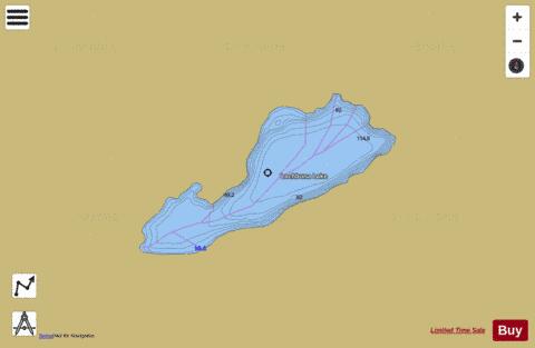 Lachbuna Lake depth contour Map - i-Boating App