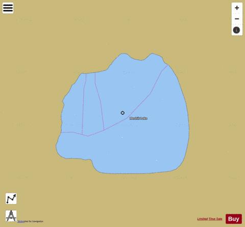 Meshik Lake depth contour Map - i-Boating App