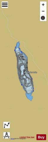 Wonder Lake depth contour Map - i-Boating App