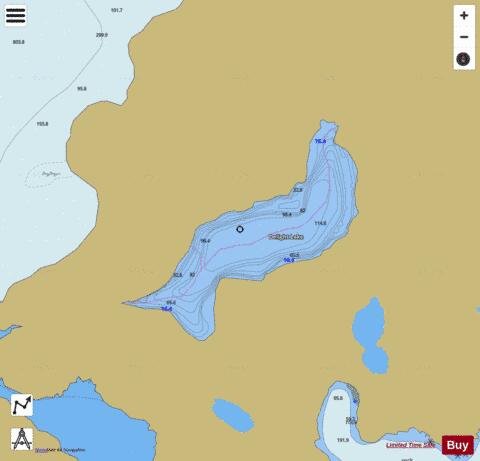 Delight Lake depth contour Map - i-Boating App