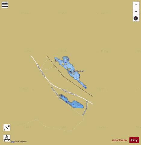 Airstrip Pond depth contour Map - i-Boating App