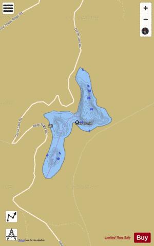 Clunie Lake depth contour Map - i-Boating App