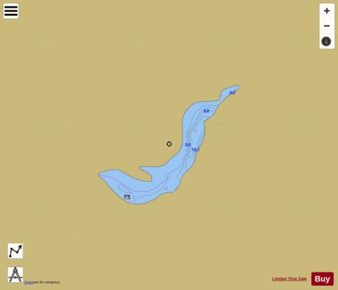 Crescent depth contour Map - i-Boating App