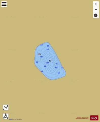 Fall depth contour Map - i-Boating App
