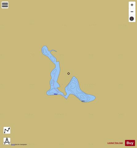 HeartMountain depth contour Map - i-Boating App