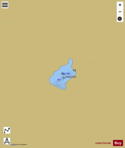 Kenna depth contour Map - i-Boating App