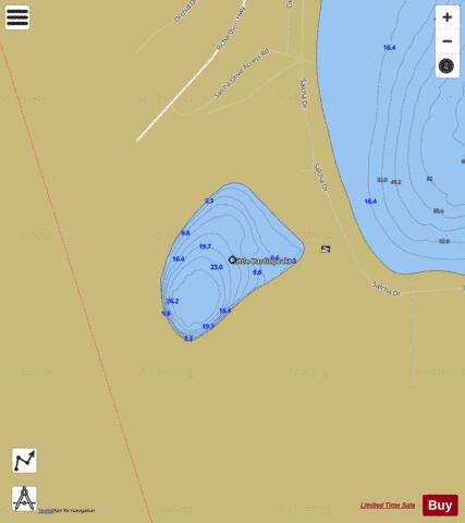 LittleHarding depth contour Map - i-Boating App