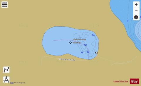 LittleLost depth contour Map - i-Boating App