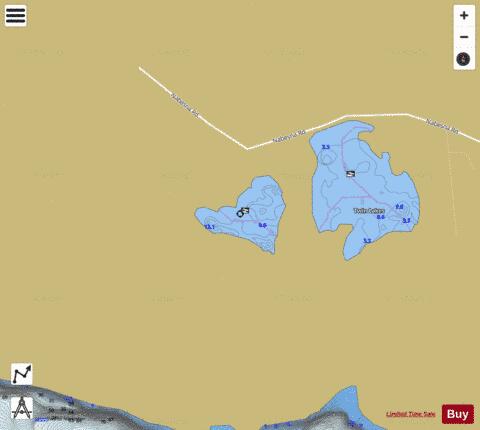 NabesnaTwin2 depth contour Map - i-Boating App