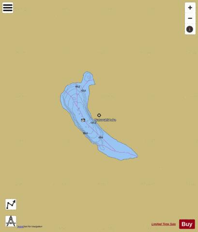 Nutuvuki depth contour Map - i-Boating App