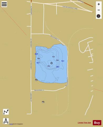 OutboardMotorPit depth contour Map - i-Boating App