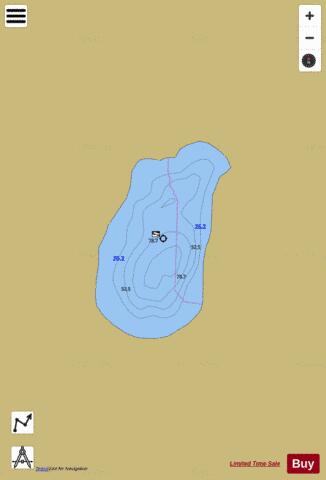 WestTwin depth contour Map - i-Boating App