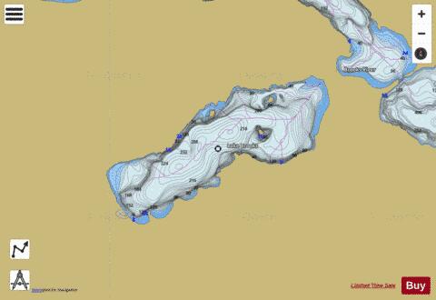 Lake Brooks depth contour Map - i-Boating App
