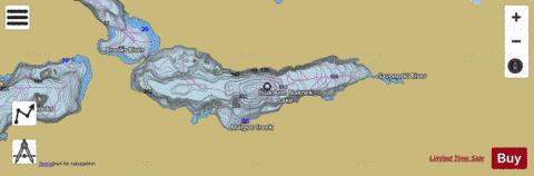 Naknek Lake-Iliuk Arm depth contour Map - i-Boating App