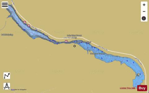 Upper Lake Mary depth contour Map - i-Boating App