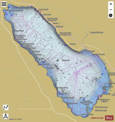 Salton Sea depth contour Map - i-Boating App