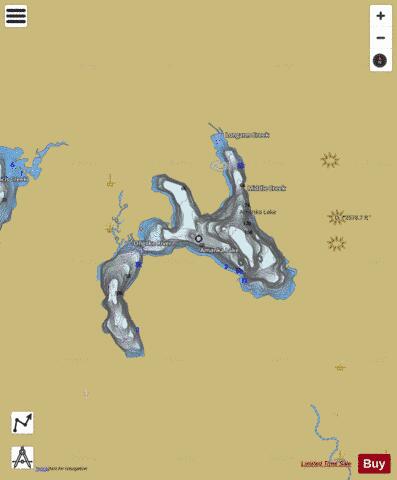 Amanka depth contour Map - i-Boating App