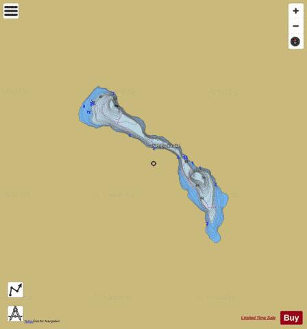 Nenevok depth contour Map - i-Boating App