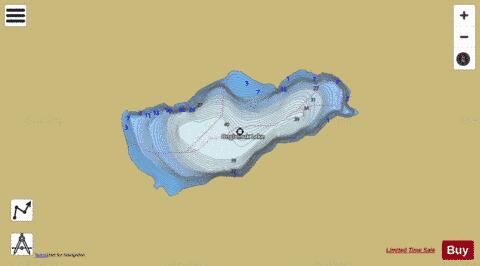 Ongivinuck depth contour Map - i-Boating App