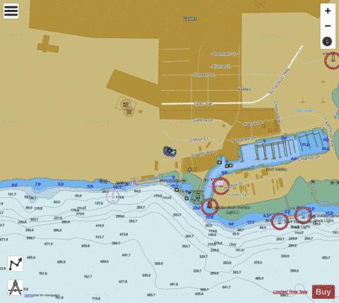 Ruth Pond depth contour Map - i-Boating App
