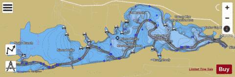 Nimrod Lake depth contour Map - i-Boating App
